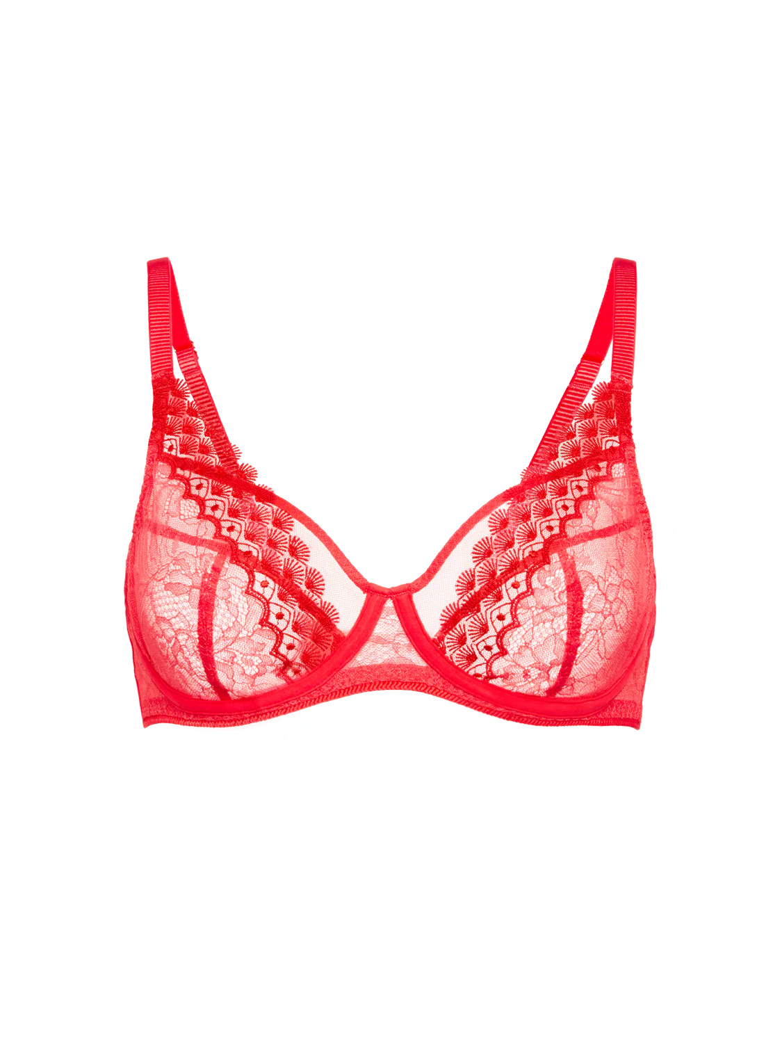 Radieuse Balconette Plunge - Flamingo - Image 11