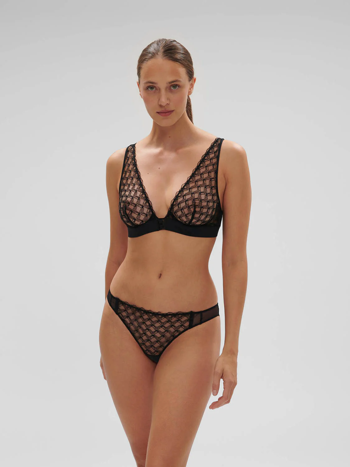 Rose Bikini - Black - Image 3