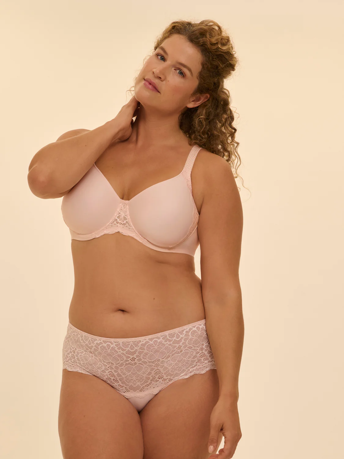 Caresse Boyshort - Blush - Image 4