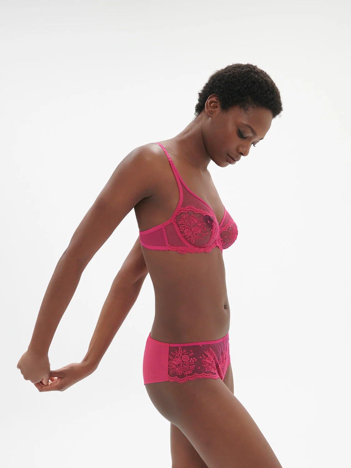 Intrigue Boyshort - Disco Pink - Image 5