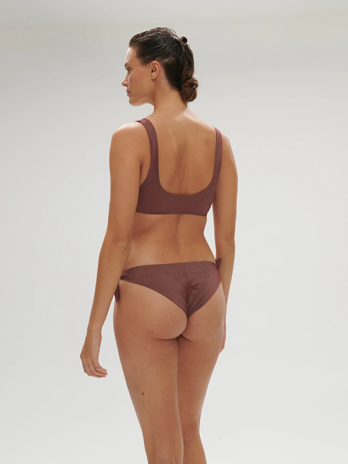 Daphné Brazilian Bikini - Lurex Dark Purple - Image 4