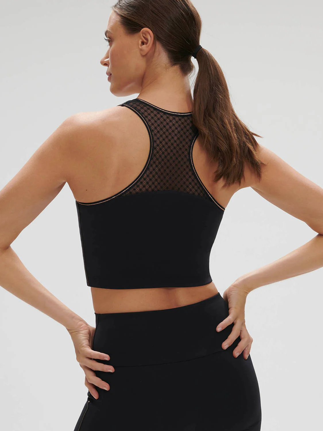 Harmony Built-In Bra Tank - Black - Image 2