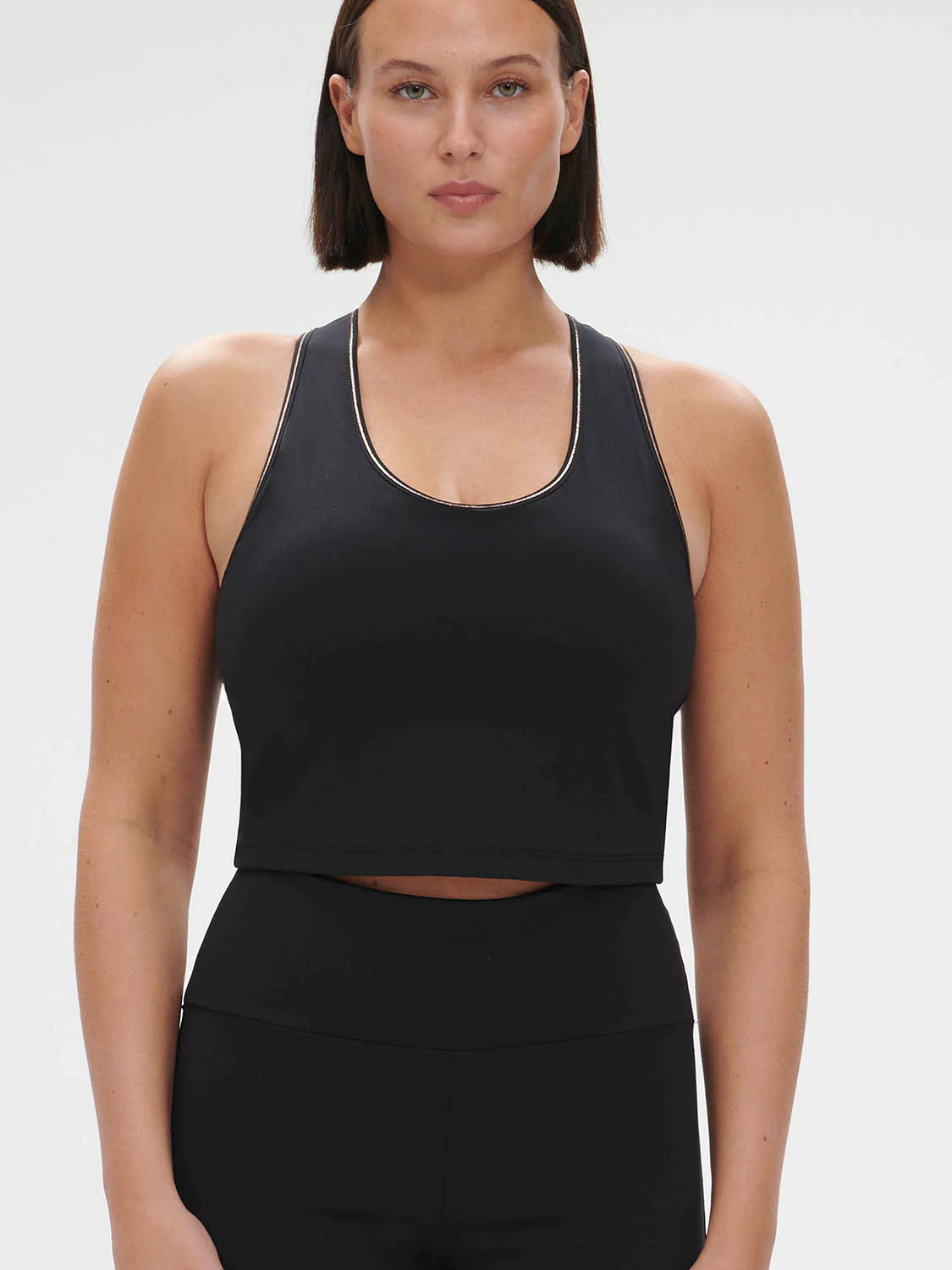 Harmony Built-In Bra Tank - Black - Image 6
