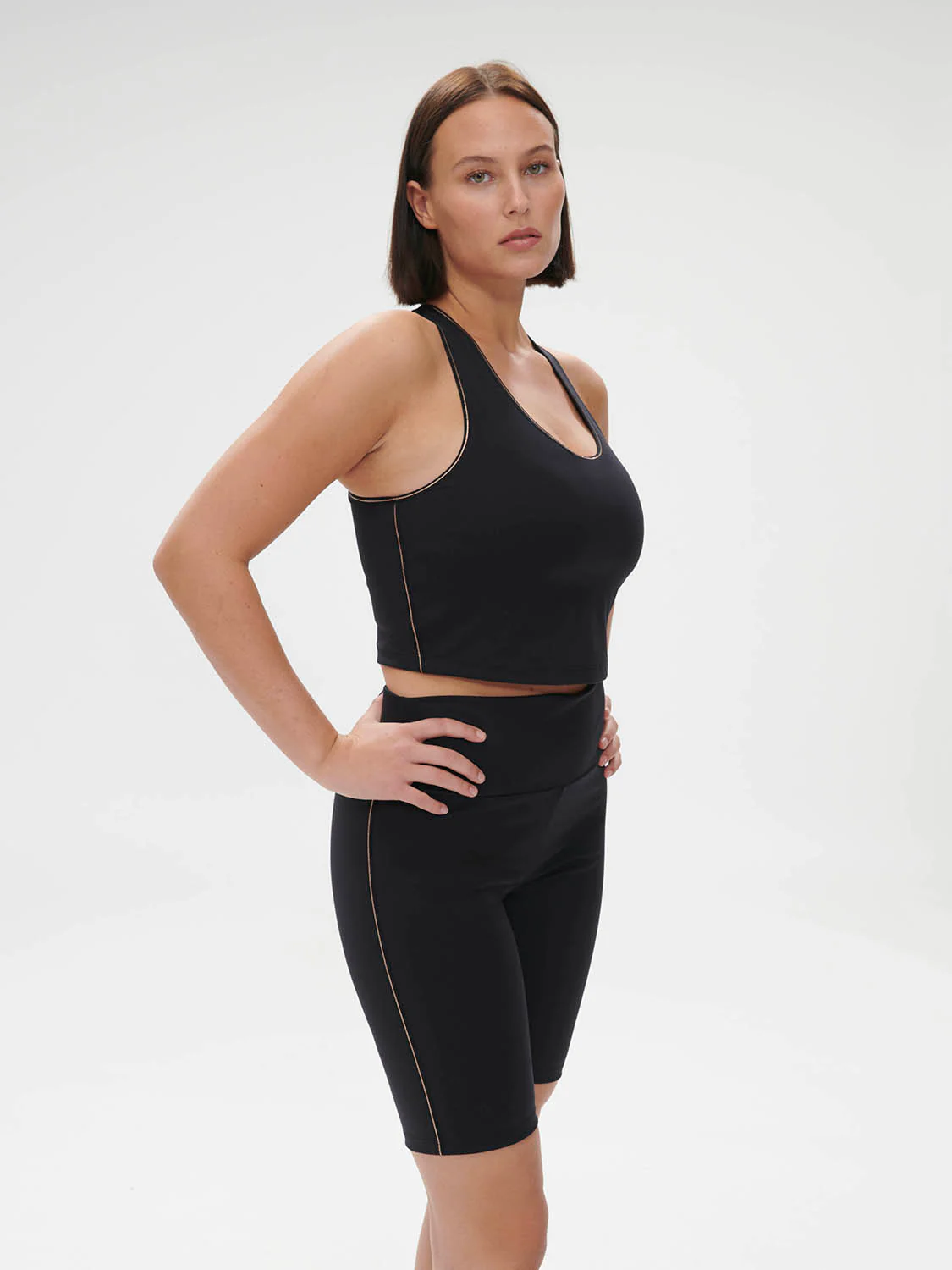 Harmony Built-In Bra Tank - Black - Image 9