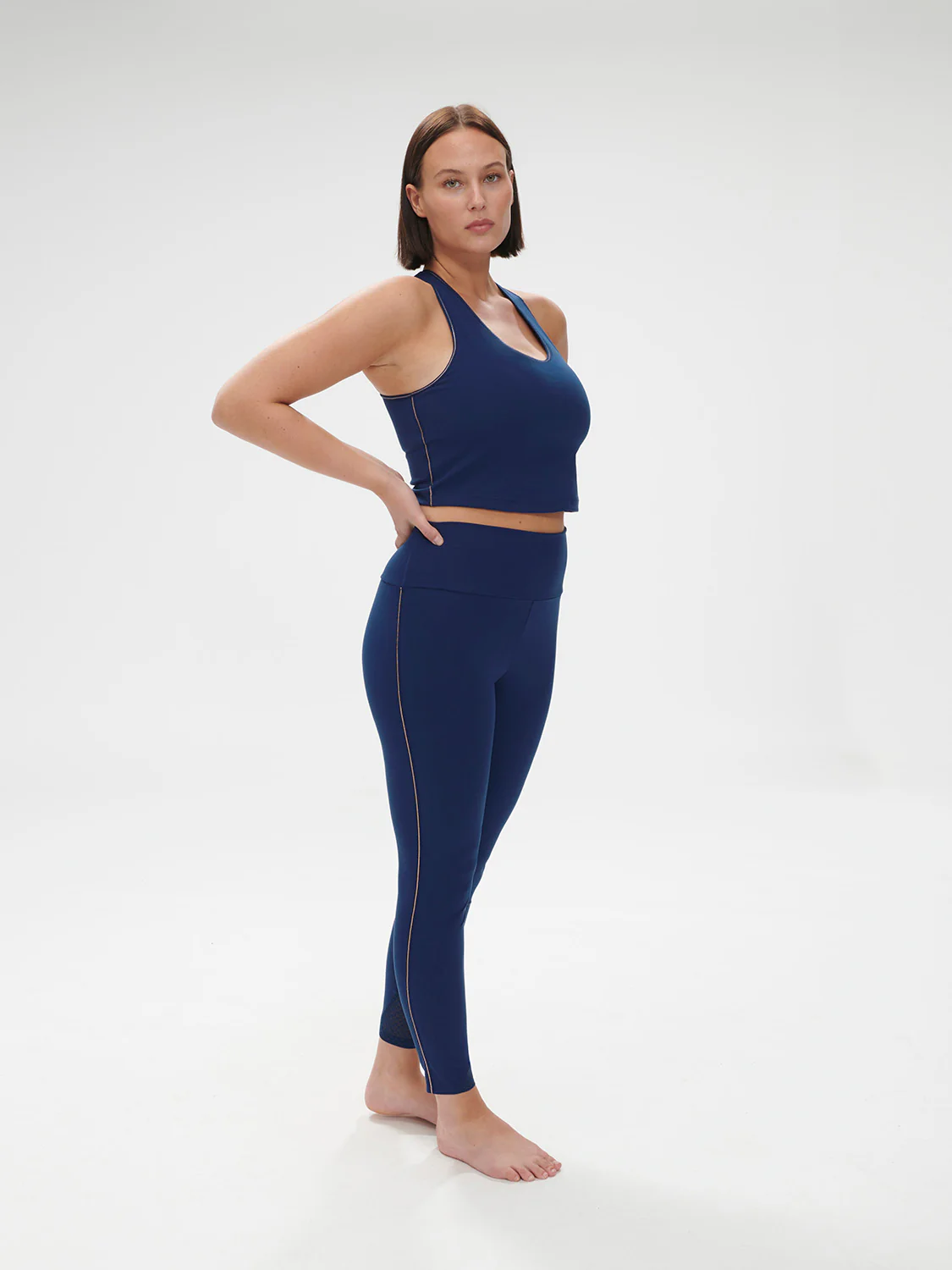 Harmony Built-In Bra Tank - Midnight Blue - Image 10