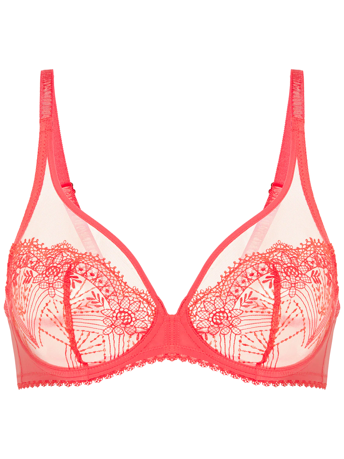 Allure Full Coverage Plunge - Coral - Image 8