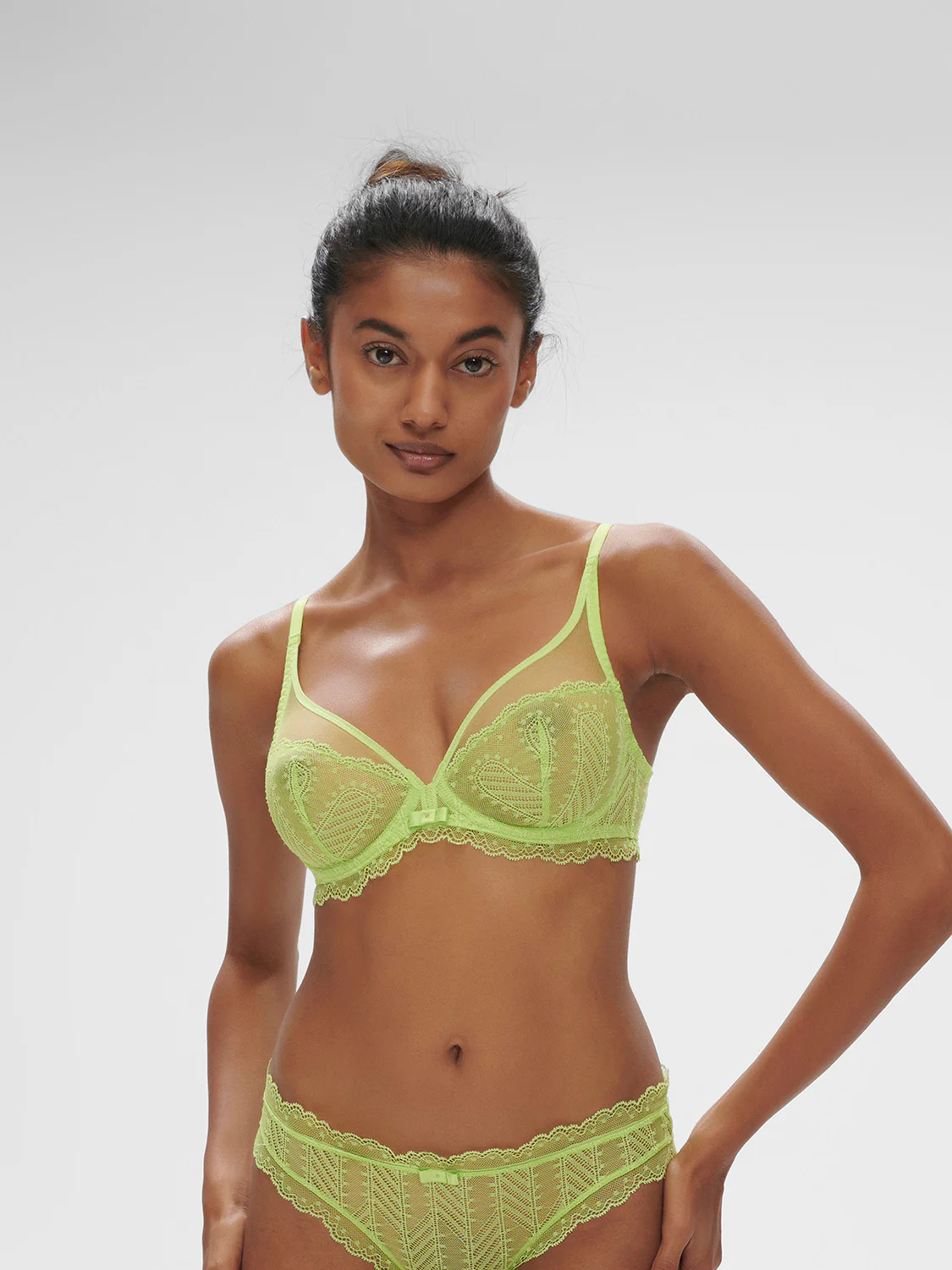 Canopée Full Coverage Plunge - Lime - Image 8