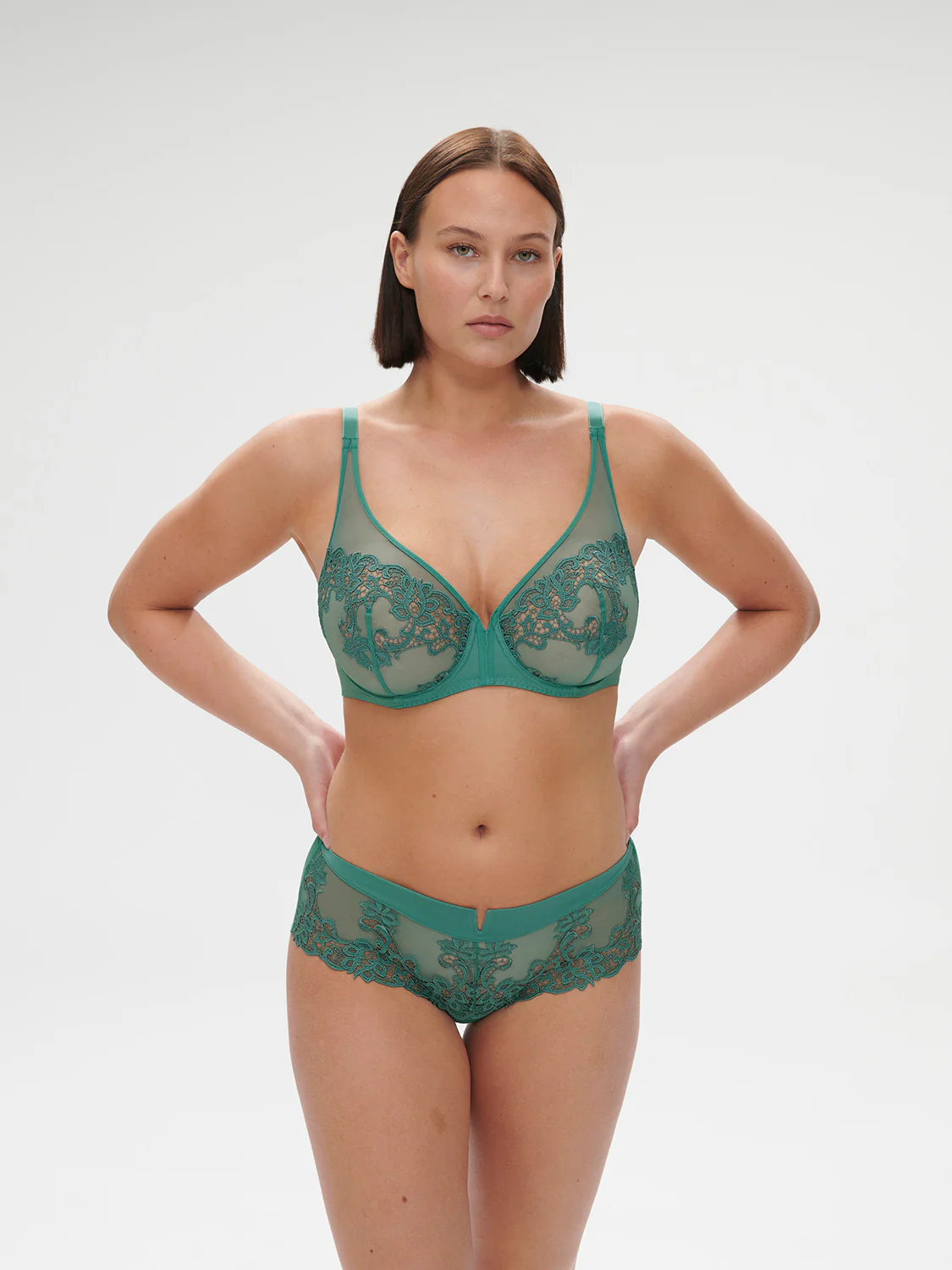 Saga Full Coverage Plunge - Garden Green - Image 10