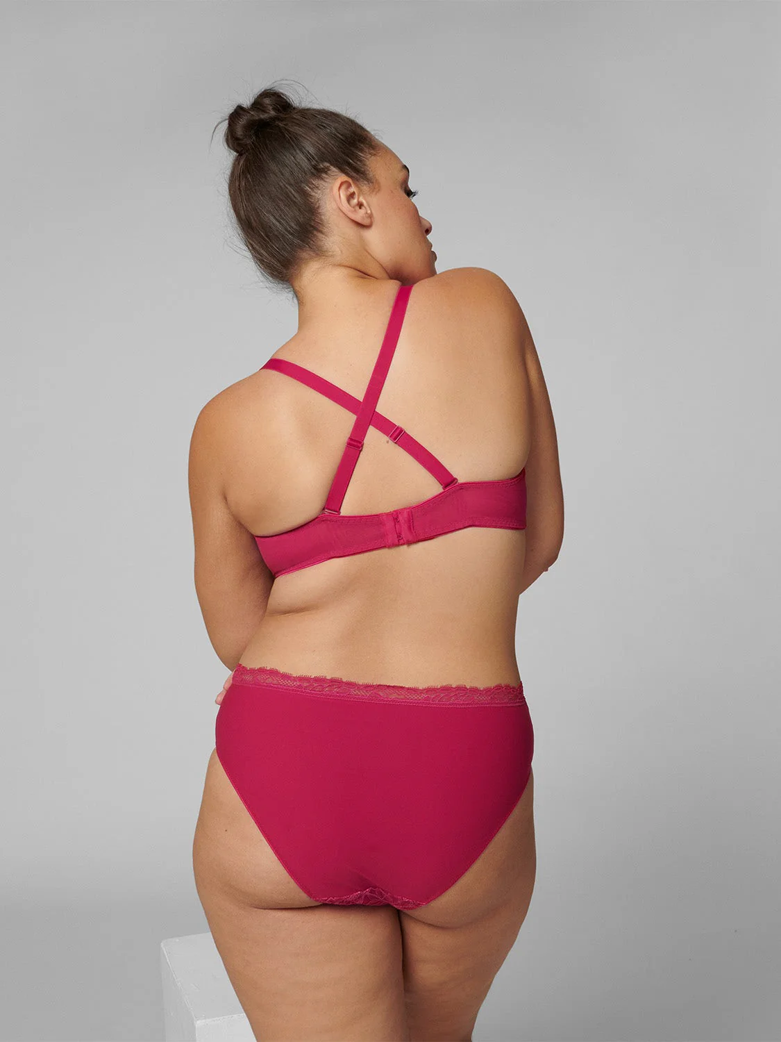 Exotica Full Coverage Plunge - Raspberry - Image 13