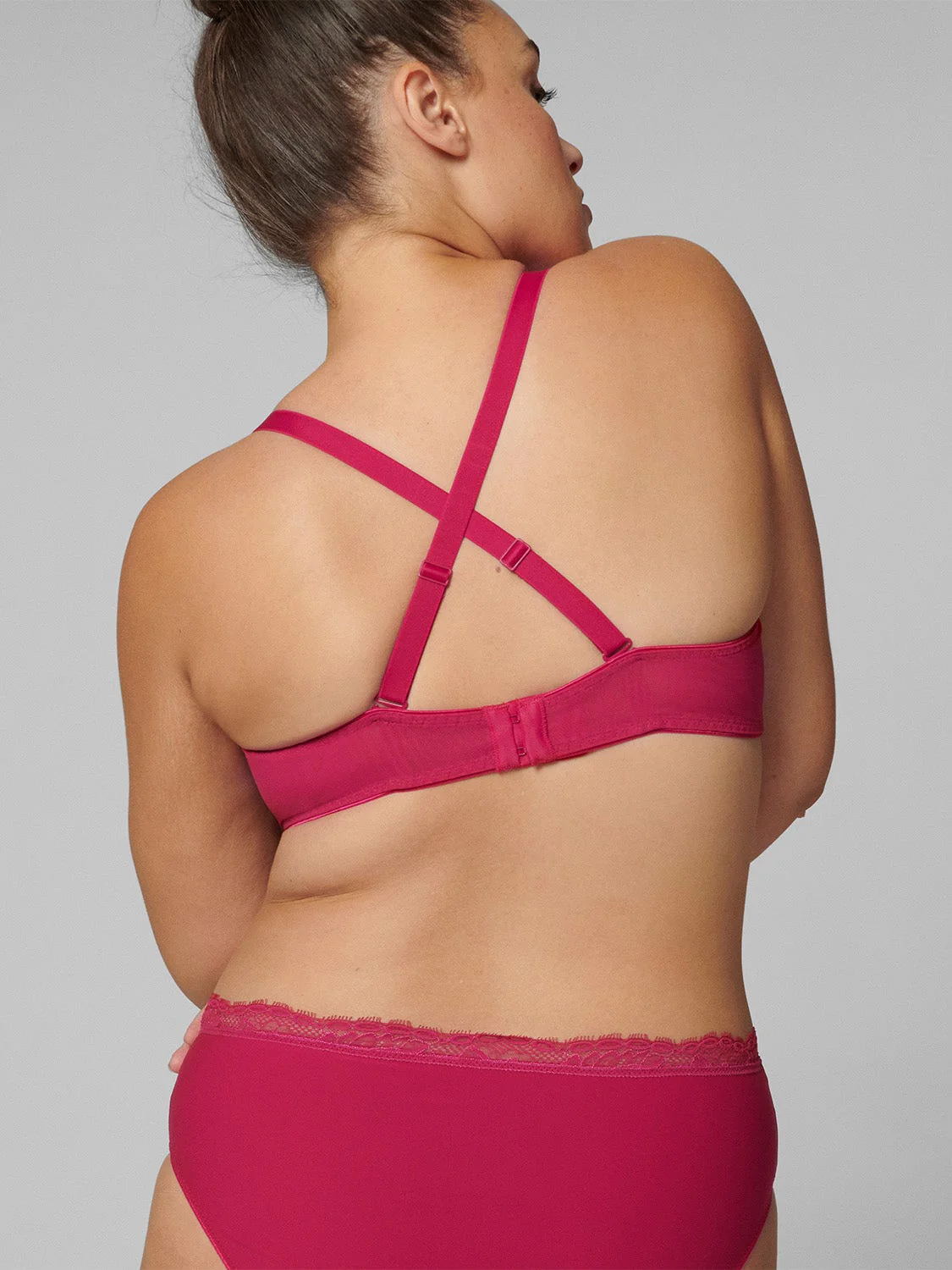 Exotica Full Coverage Plunge - Raspberry - Image 14