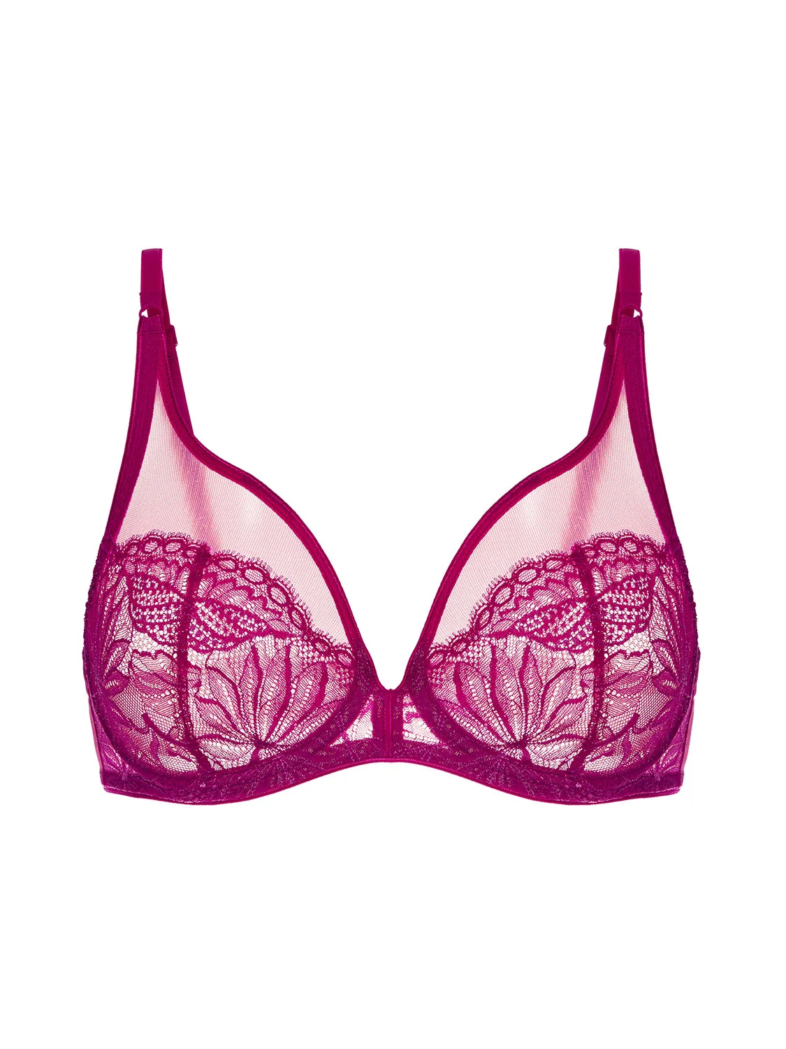 Exotica Full Coverage Plunge - Raspberry - Image 15
