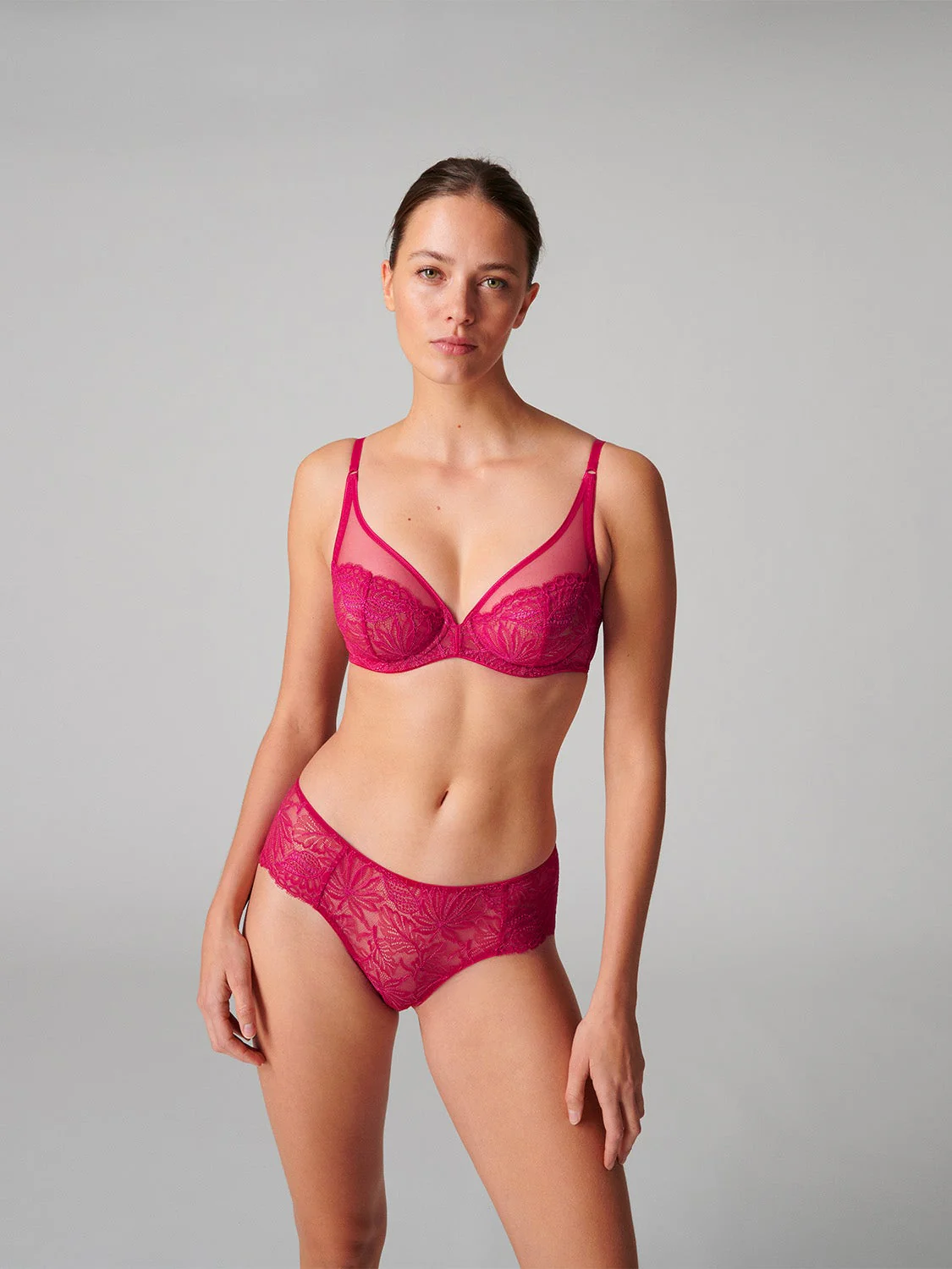 Exotica Full Coverage Plunge - Raspberry - Image 3