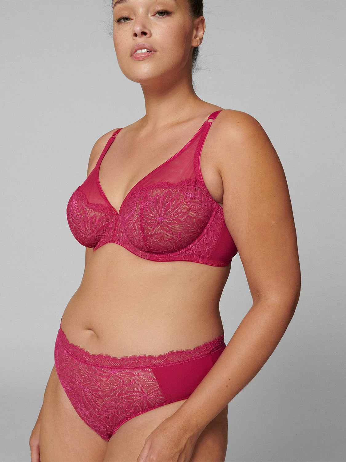 Exotica Full Coverage Plunge - Raspberry - Image 8