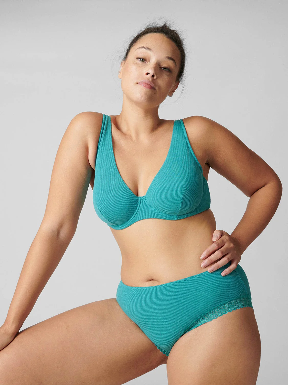 Eugenie Full Coverage Plunge - Saline Blue - Image 4