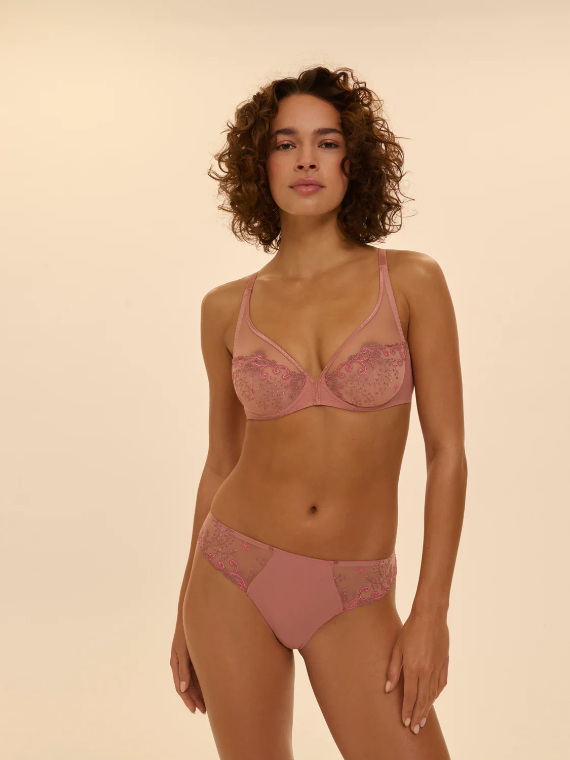 Delice Full Coverage Plunge - Smokey Pink - Image 6