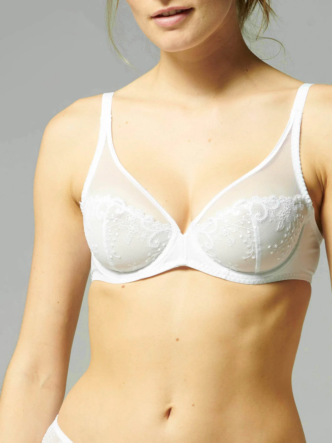 Delice Full Coverage Plunge - White - Image 6