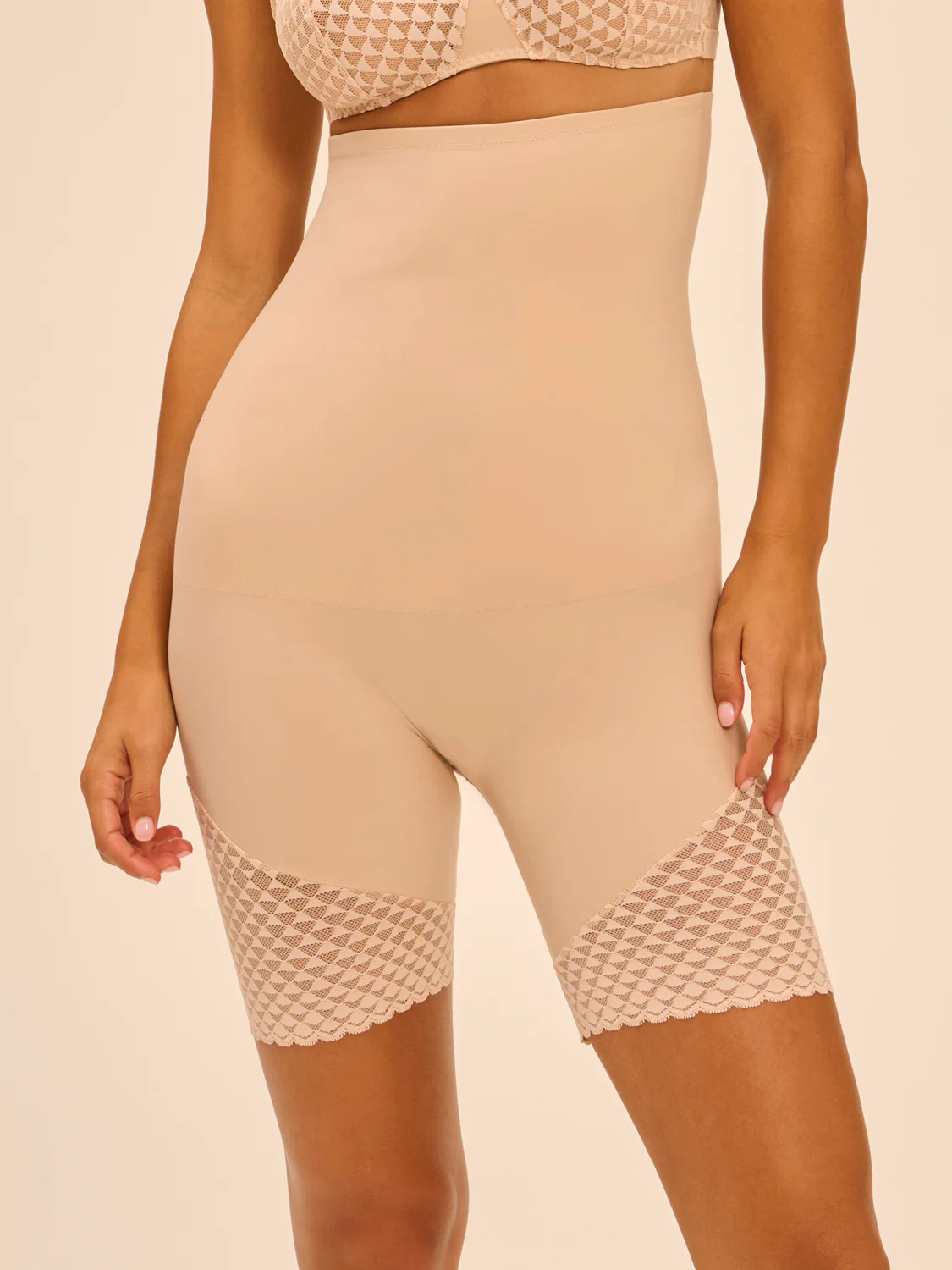 Subtile High Waist Shaper Shorts - Peau Rose
