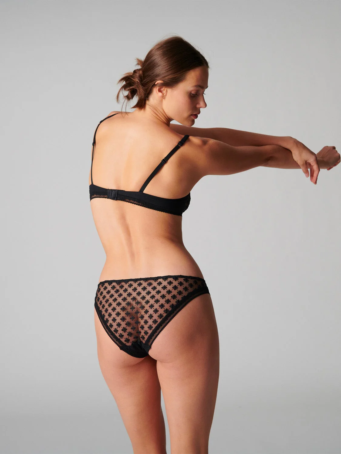 Hortense Sheer Demi - Black - Image 4