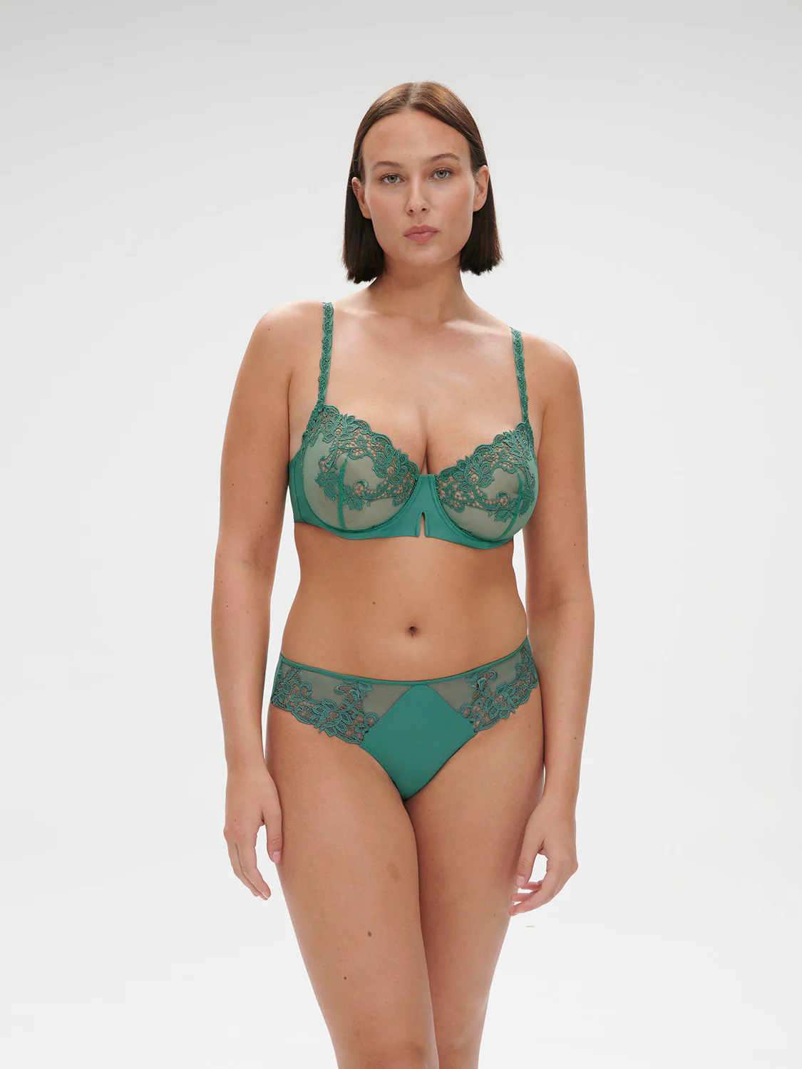 Saga Sheer Demi - Garden Green - Image 3