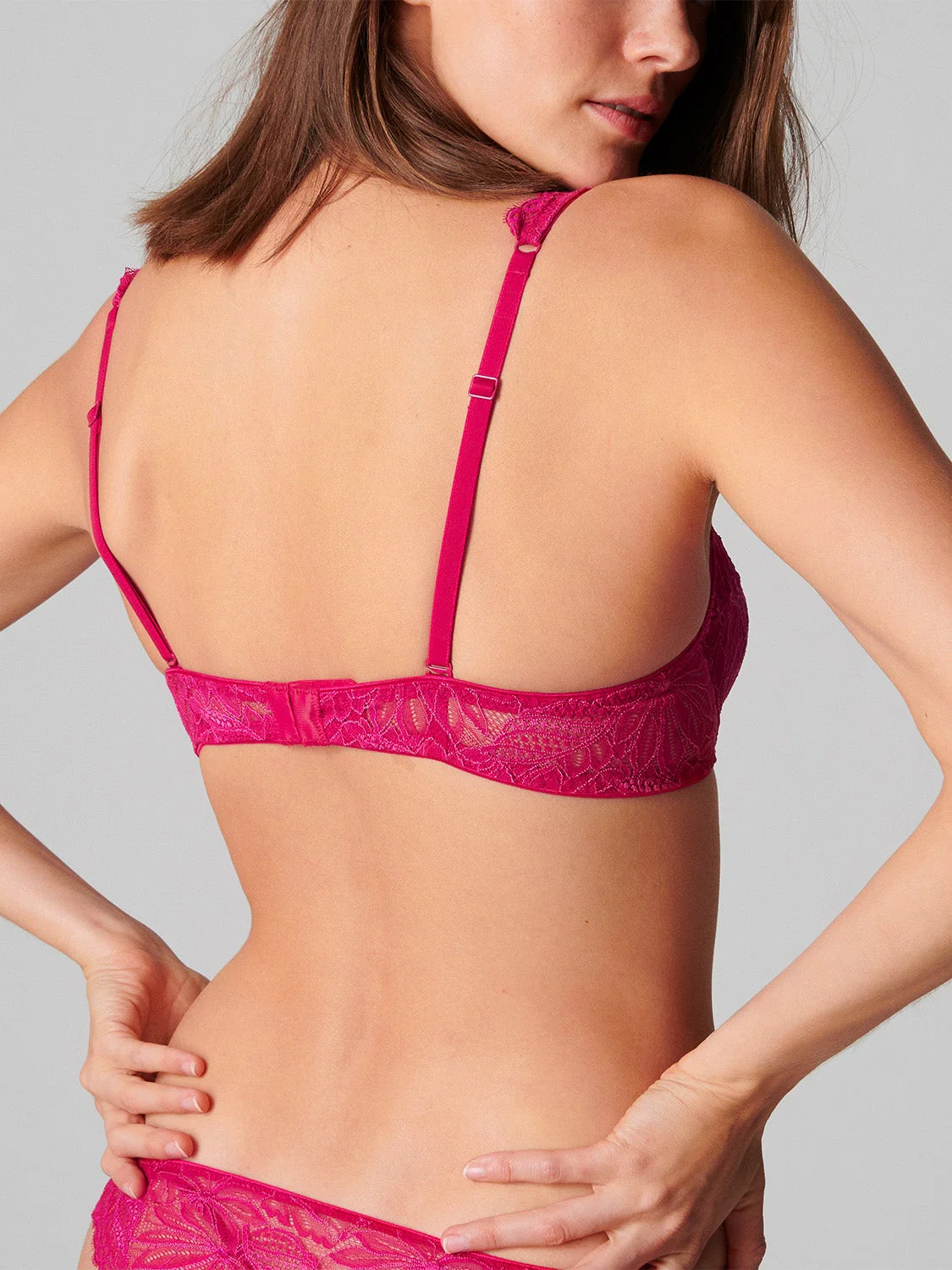 Exotica Sheer Demi - Raspberry - Image 2