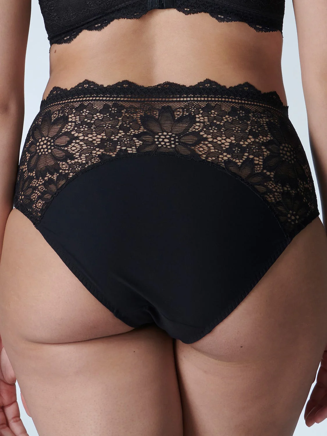 Freesia Retro Brief - Black - Image 2