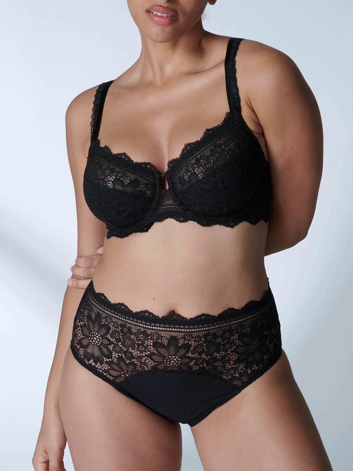 Freesia Retro Brief - Black - Image 9