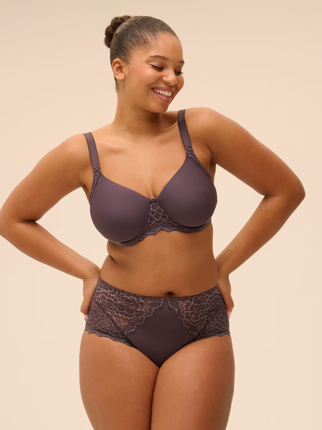 Caresse Retro Brief - Graphite Grey - Image 5
