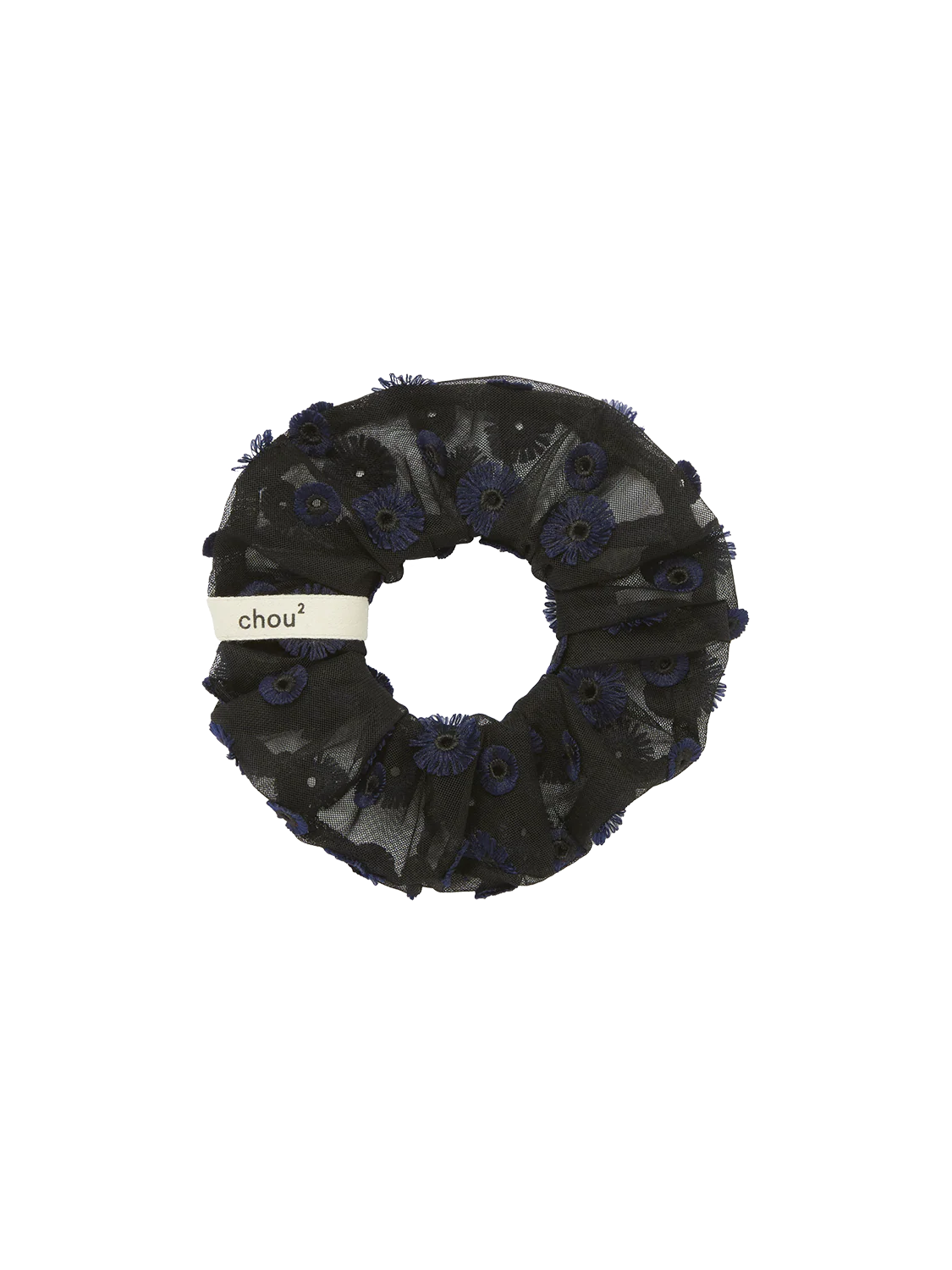Lace Scrunchie - Midnight - Image 2