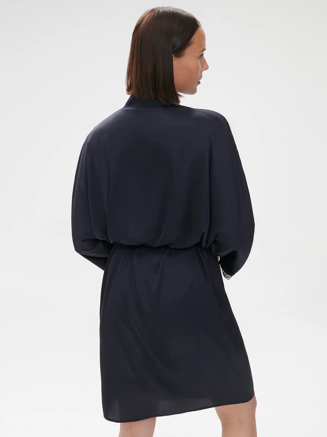 Satin Secrets Long Kimono - Full Moon - Image 6