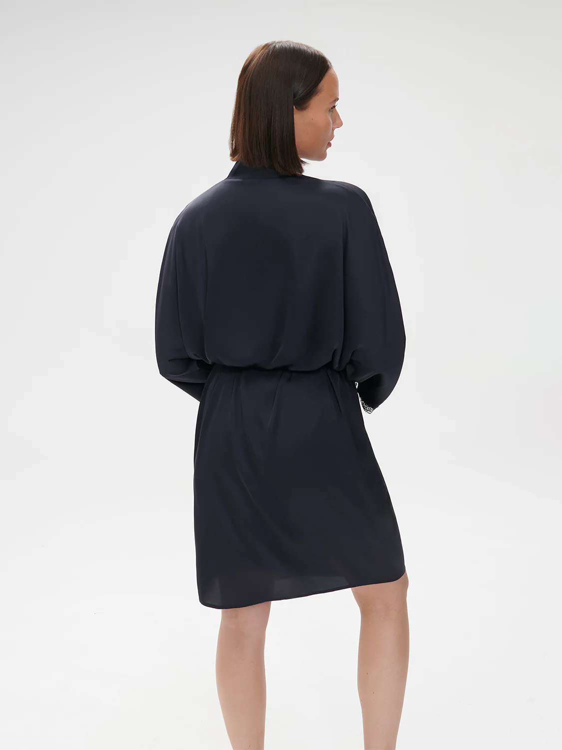 Satin Secrets Long Kimono - Full Moon - Image 8