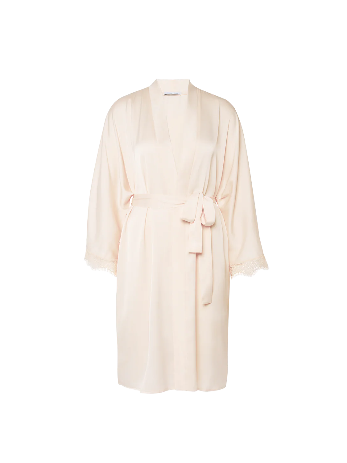 Satin Secrets Long Kimono - Sakura Pink - Image 11