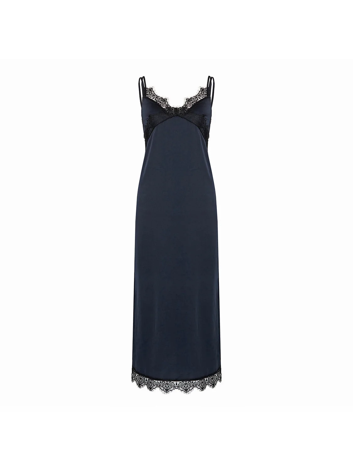 Satin Secrets Long Nightdress - Full Moon - Image 6