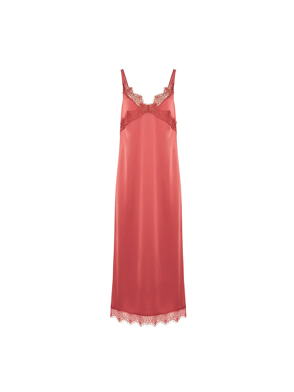 Satin Secrets Long Nightdress - Quartz Pink - Image 5