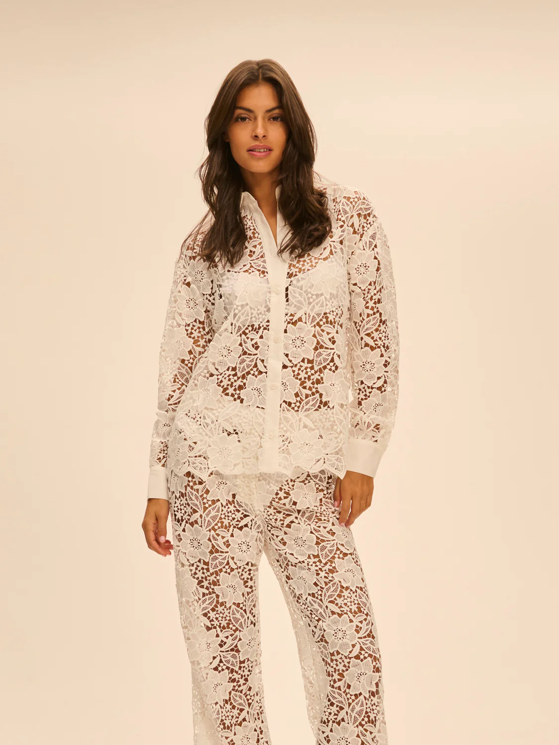 Louison Long Sleeve Shirt - White