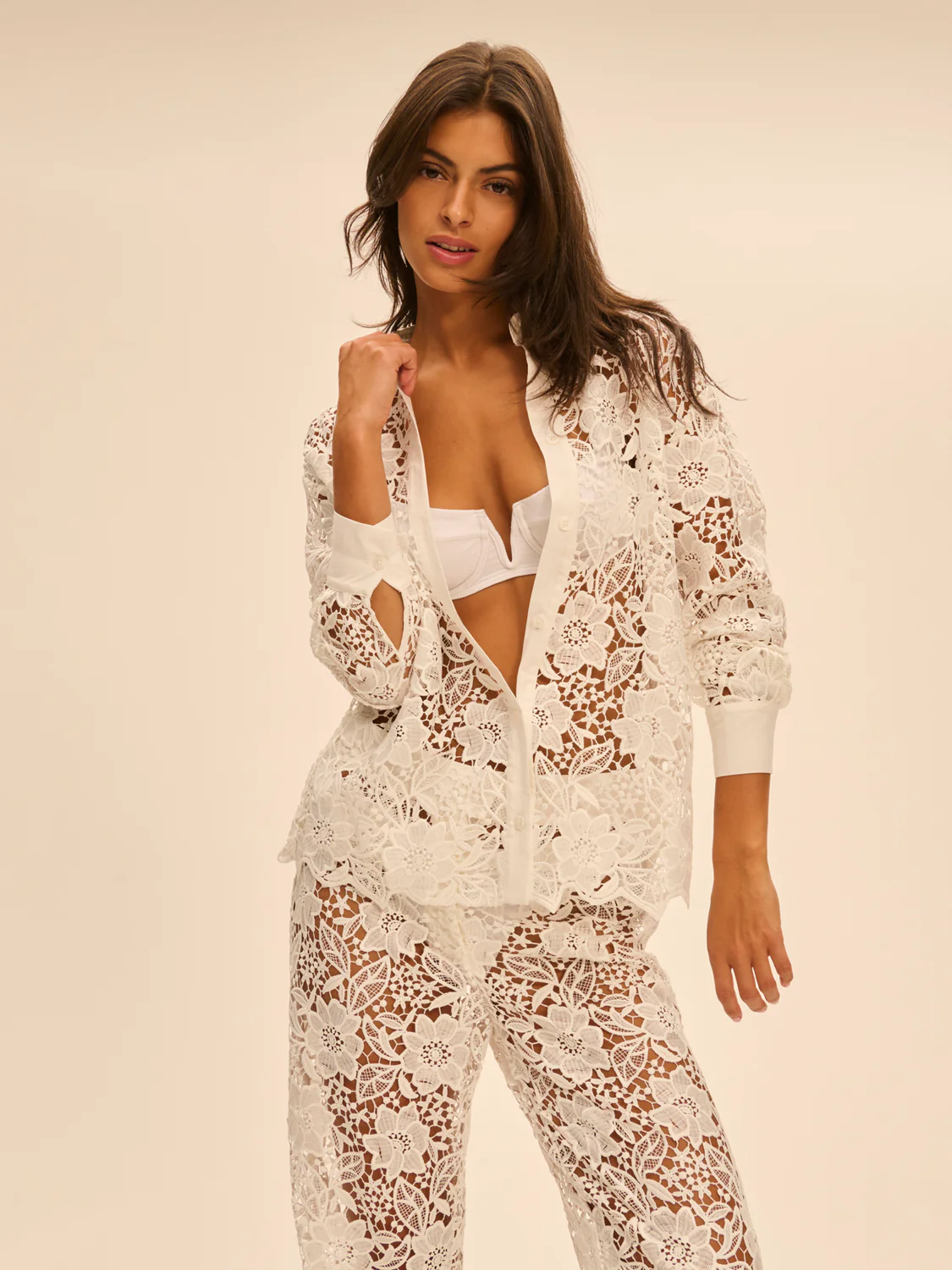 Louison Long Sleeve Shirt - White - Image 7