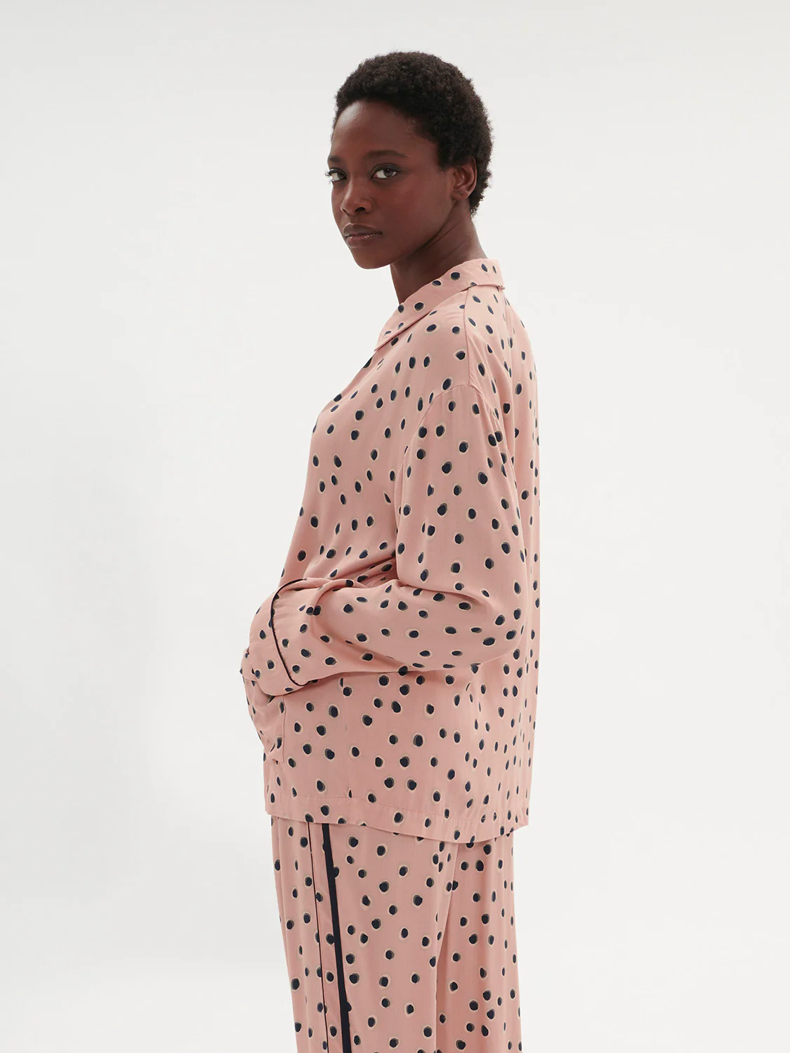 Shadow Long Sleeve Top - Incense Pink Print - Image 2