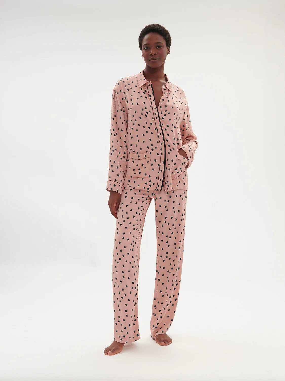 Shadow Long Sleeve Top - Incense Pink Print - Image 3
