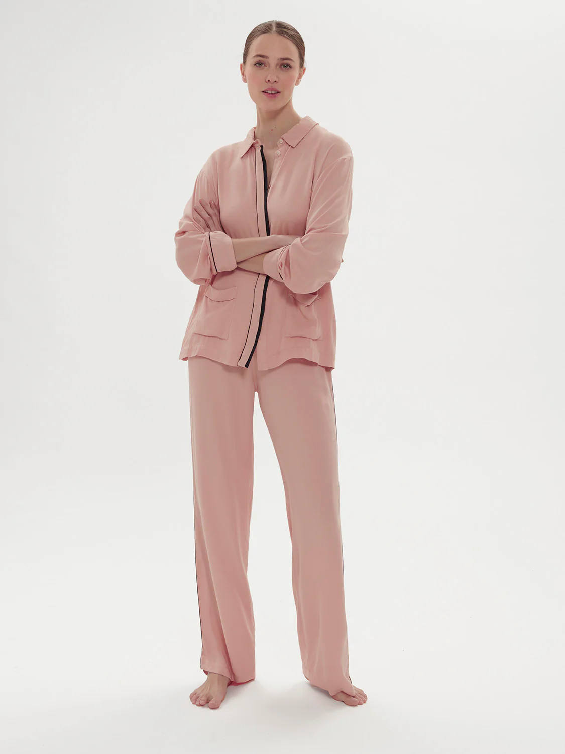 Shadow Long Sleeve Top - Incense Pink - Image 5