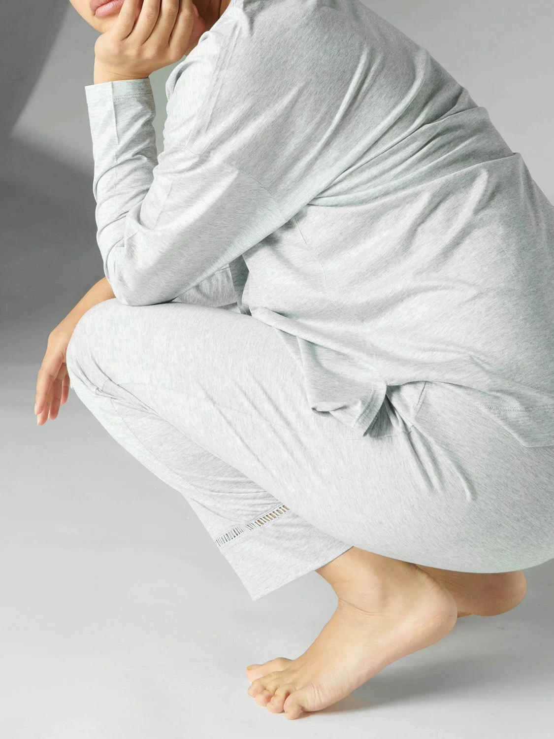 Brume Long Sleeve Top - Mineral Grey - Image 8