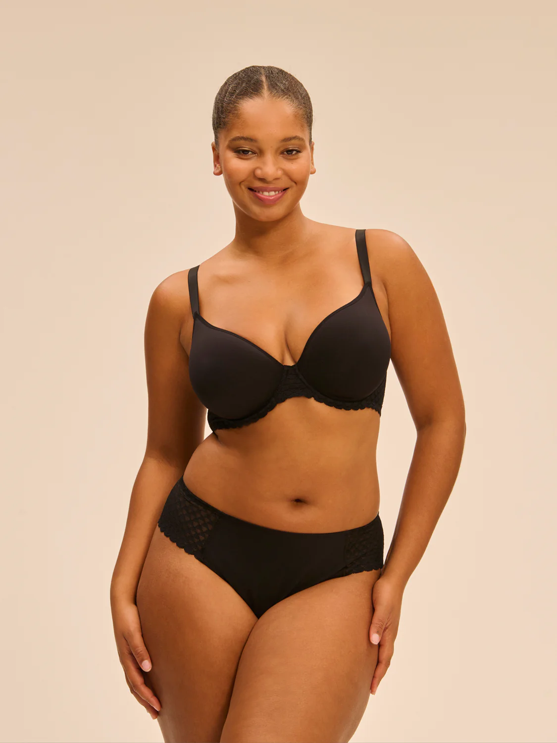 Subtile Low-Cut Boyshort - Black - Image 4