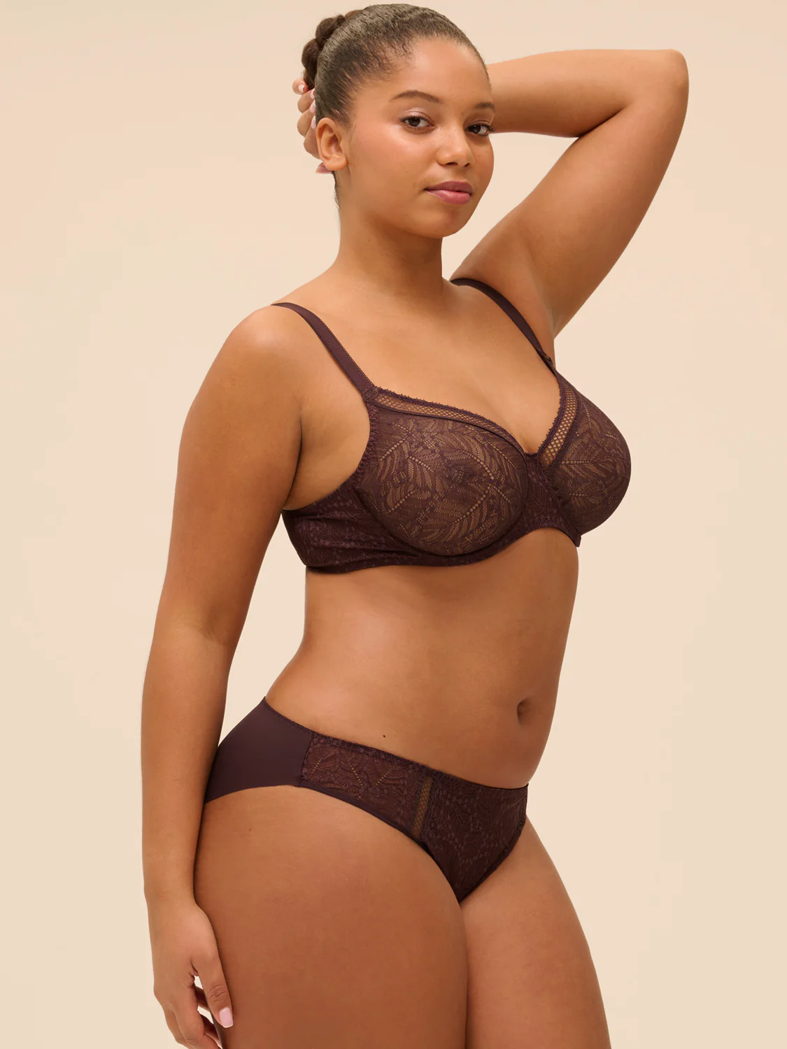 Comete Molded Full Cup - Dark Brown - Image 4