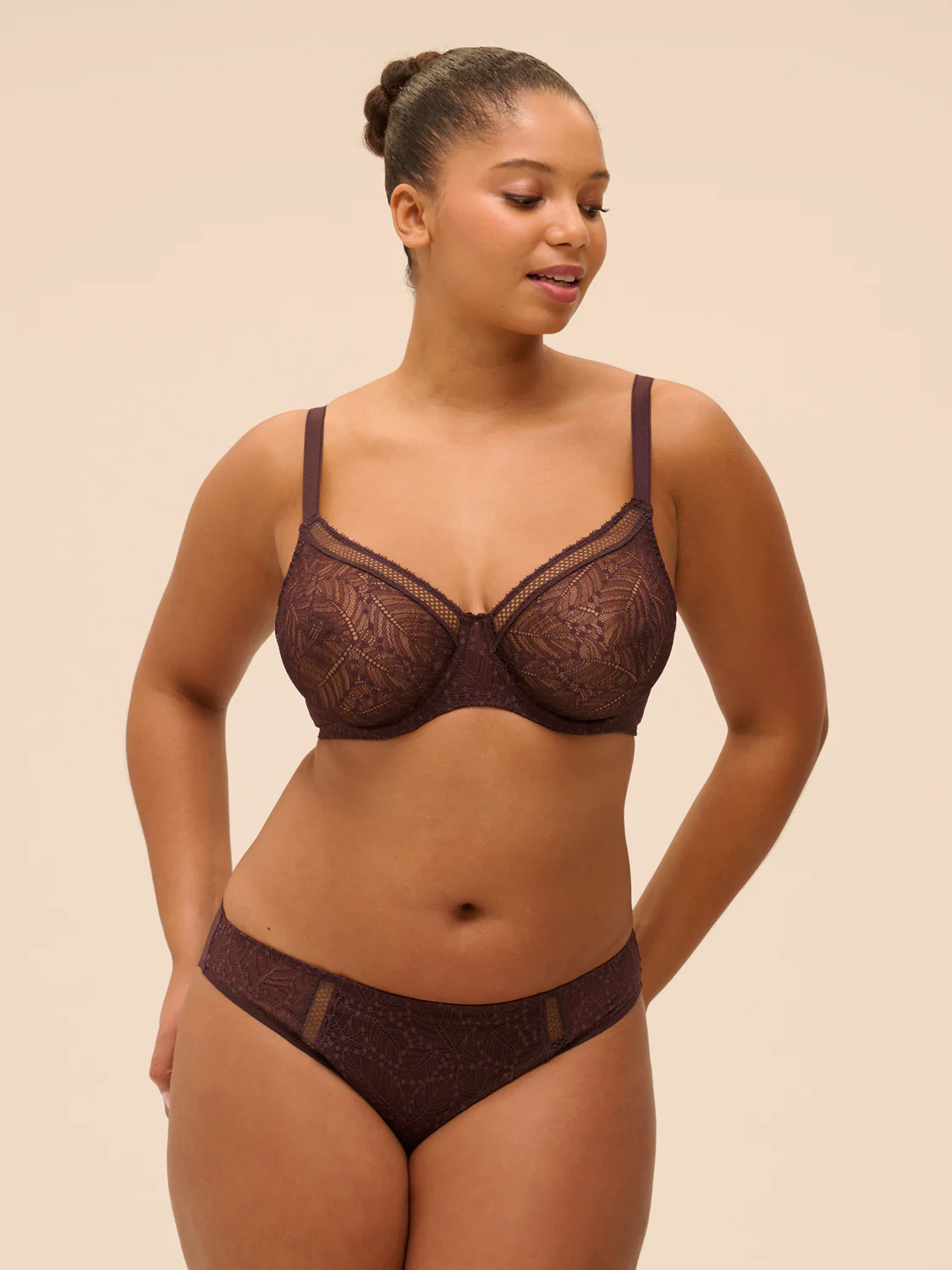 Comete Molded Full Cup - Dark Brown - Image 6