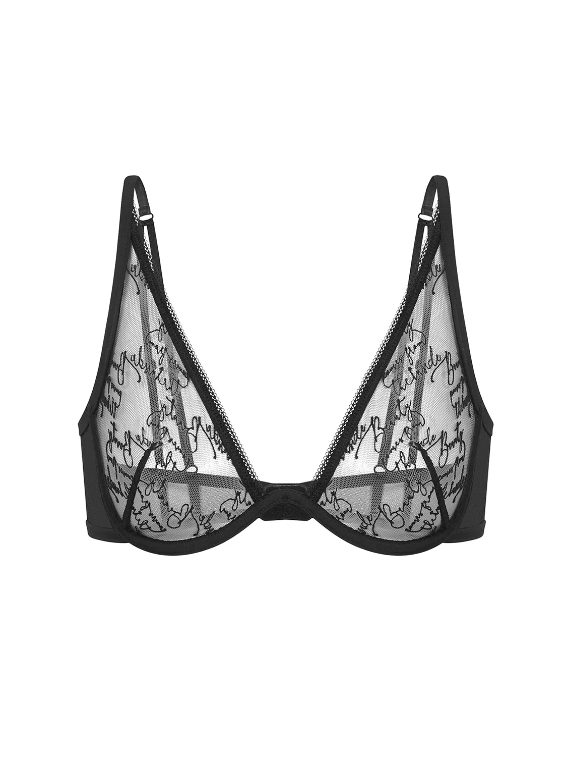 Violette Mono-Wire Plunge - Black - Image 4