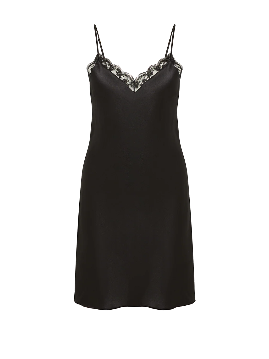 Love Me Silk Nightdress - Black - Image 5