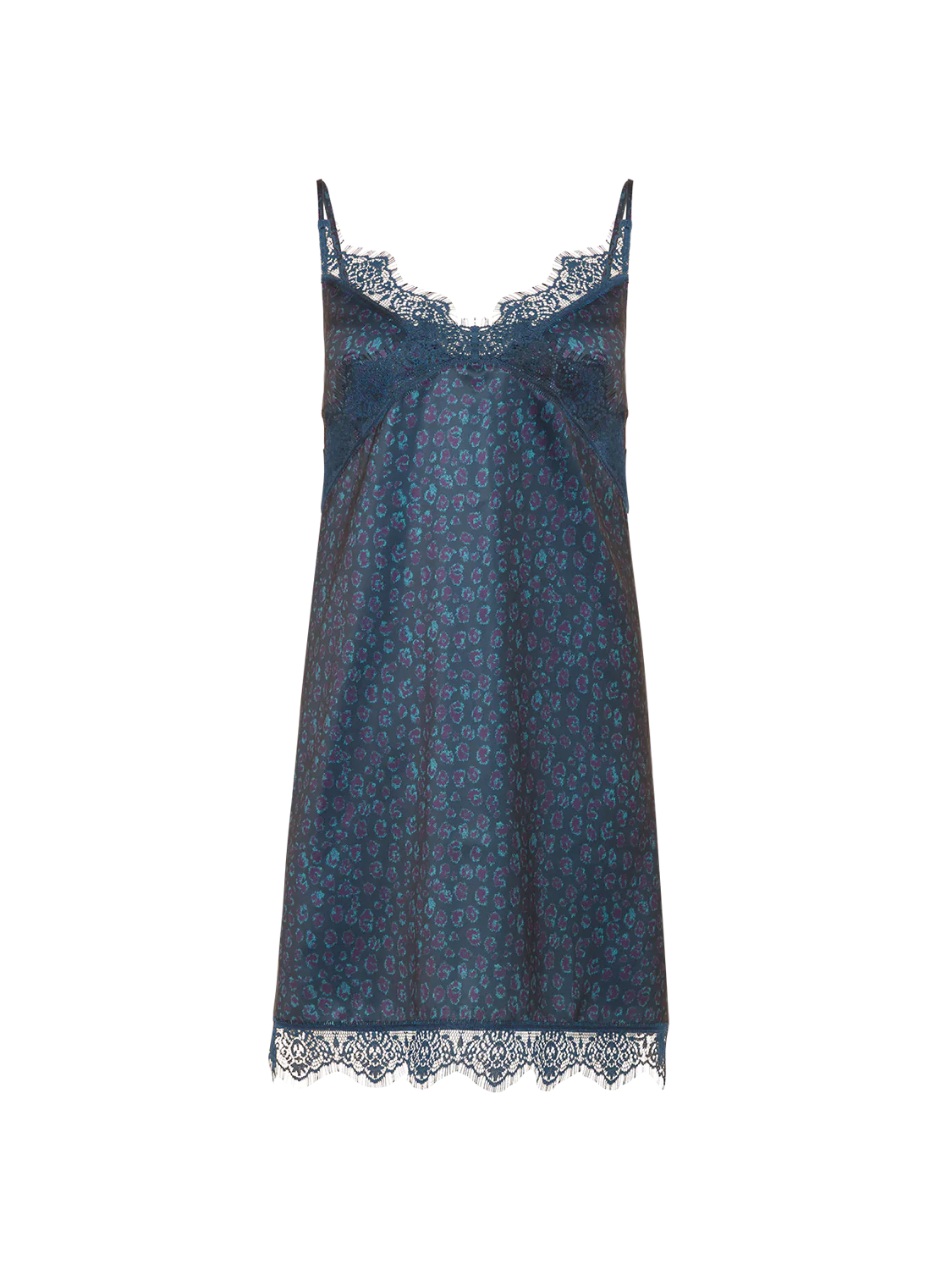 Satin Secrets Nightdress - Feline Blue - Image 6