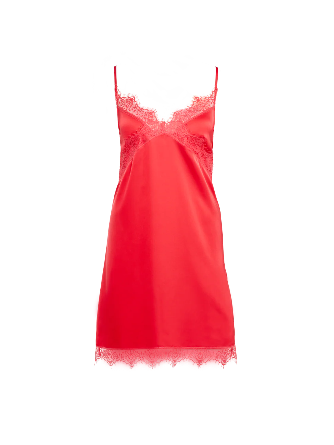 Satin Secrets Nightdress - Flamingo - Image 4