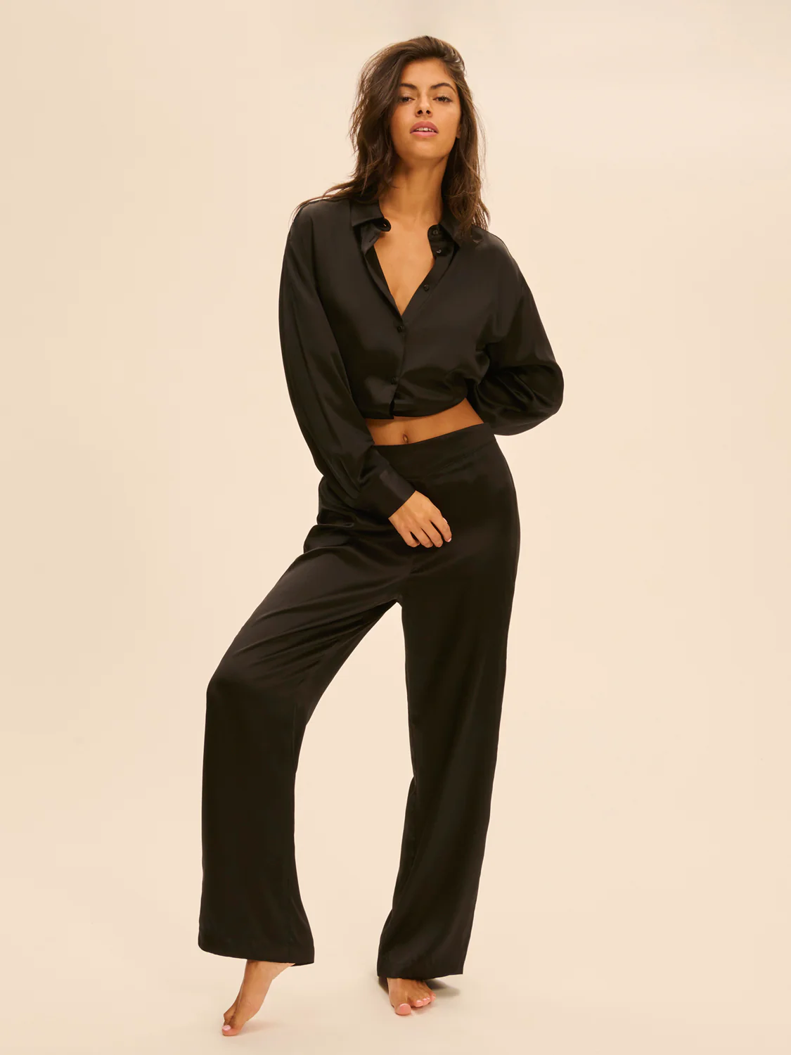 Love Me Silk Pant - Black - Image 3