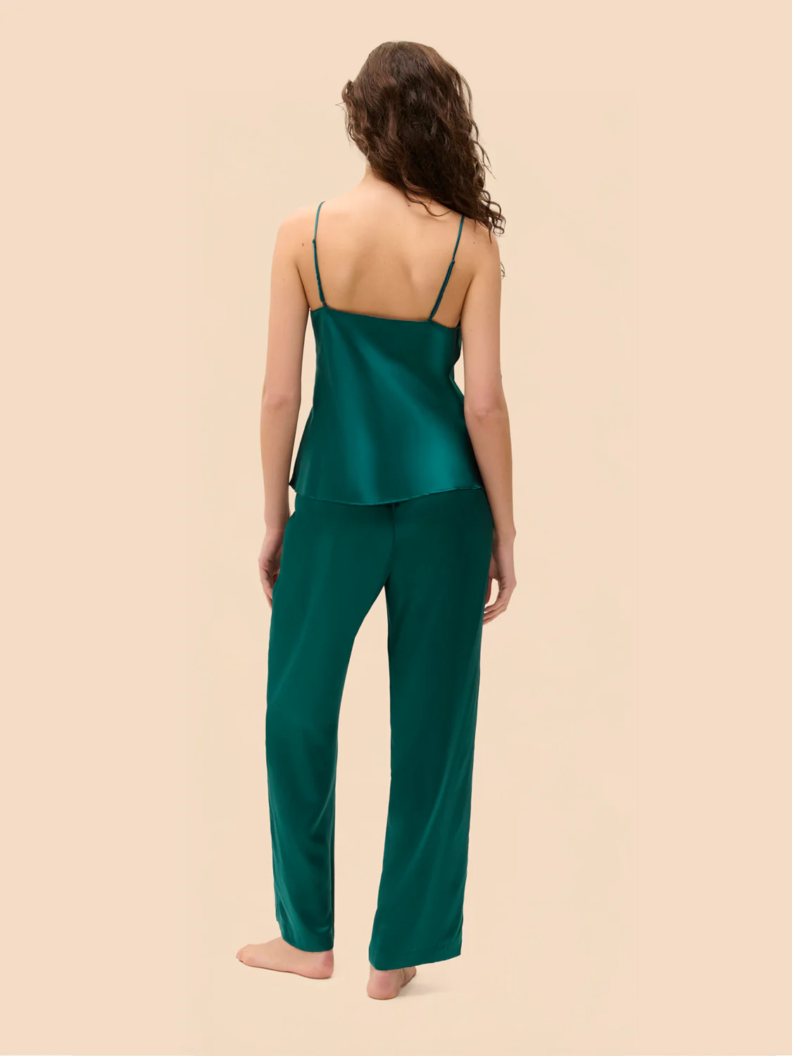 Love Me Silk Pant - Emerald - Image 4
