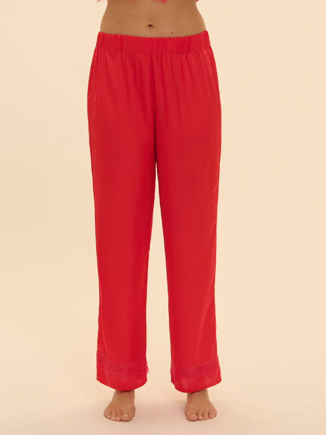 Satin Secrets Pant - Flamingo