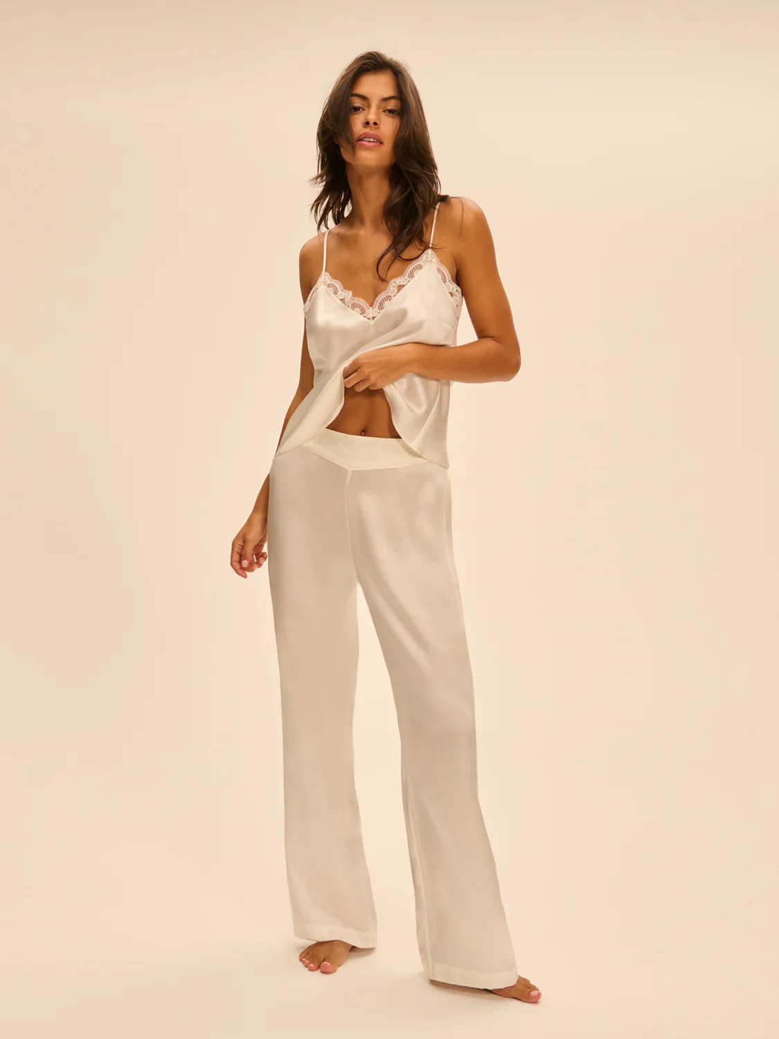 Love Me Silk Pant - Ivory - Image 3
